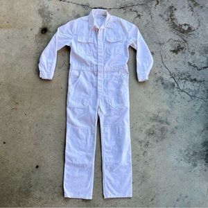 Overlover Rose Twill Milk Jumpsuit Small